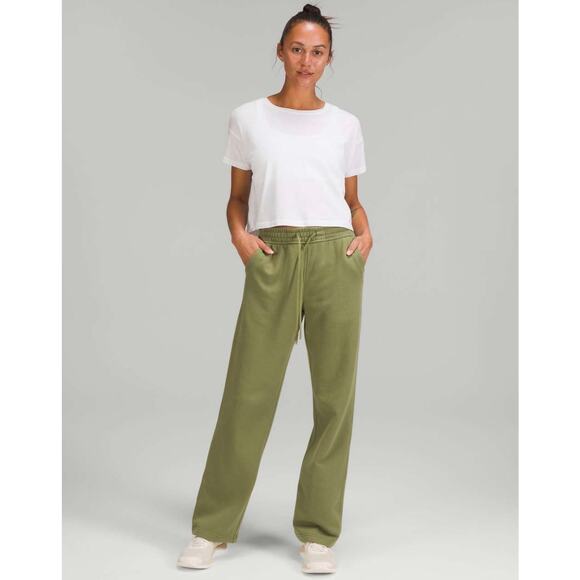 Lululemon Loungeful Straight Leg Pant Bronze Green Size 6 W5EK3S Sweatpants - Picture 2 of 14